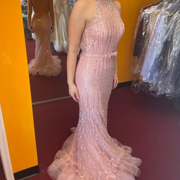 Sherri Hill Women's Prom Dress Size 6 Pink - Picture 4 of 10